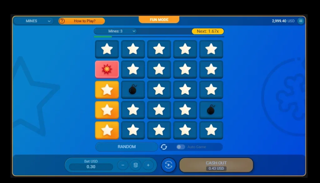 Mines Interface